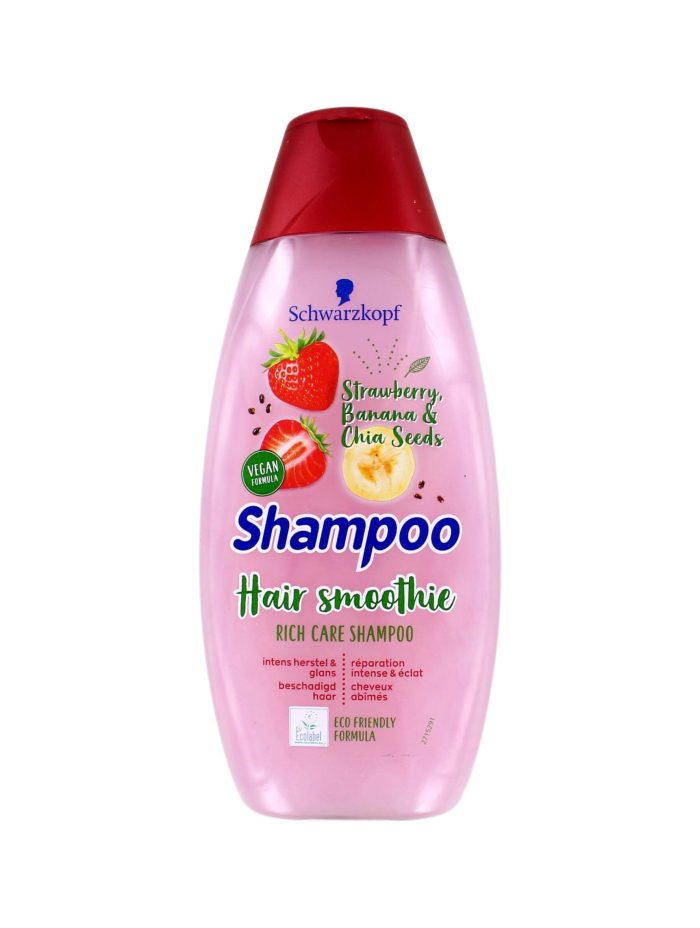 Schwarzkopf Shampoo Hair Smoothie Strawberry, Banana & Chia Seeds, 400 ml