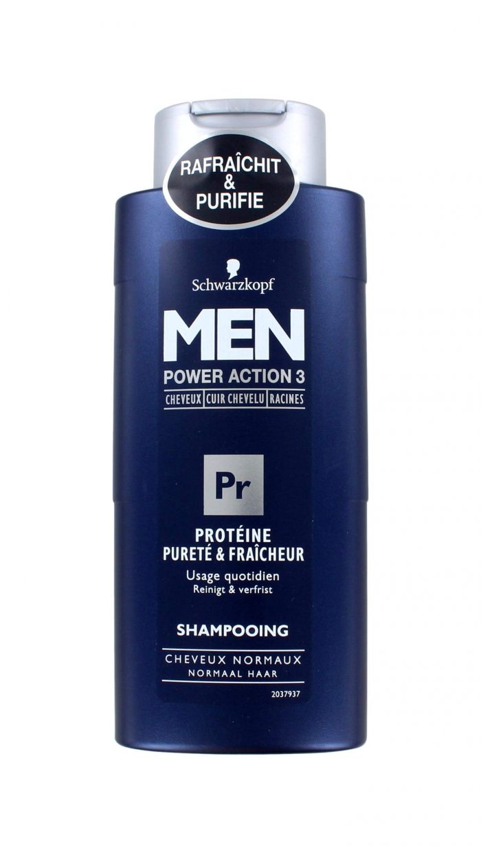 Schwarzkopf Shampoo Men Power Action 3 Proteine, 250 ml