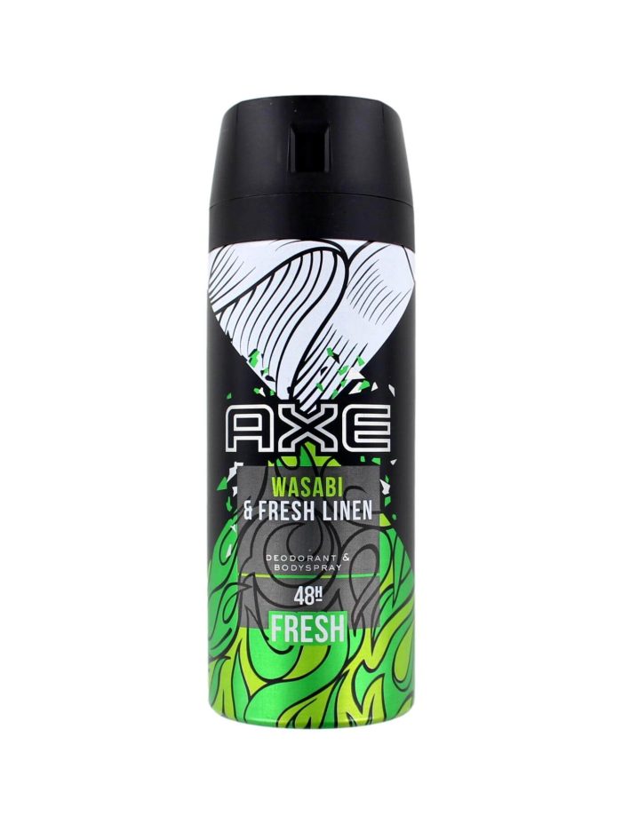 Axe Deodorant Spray Fresh Linen & Wasabi, 150 ml