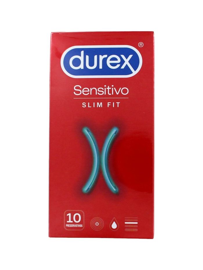 Durex Condooms Sensitive Slim Fit, 10 stuks
