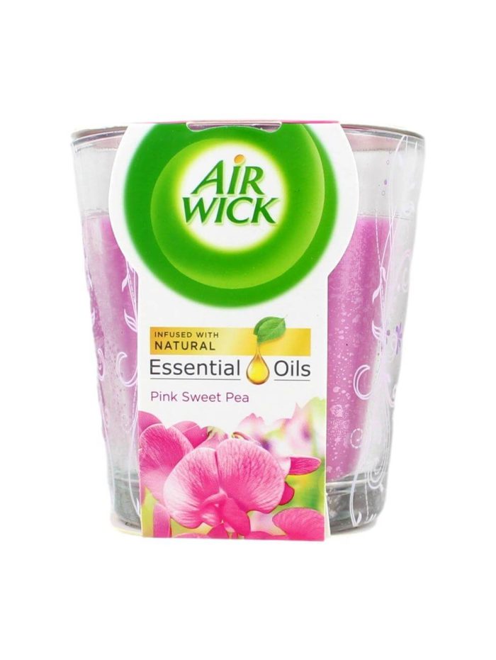 Airwick Geurkaars Essential Oils Pink Sweat Pea, 105 Gram