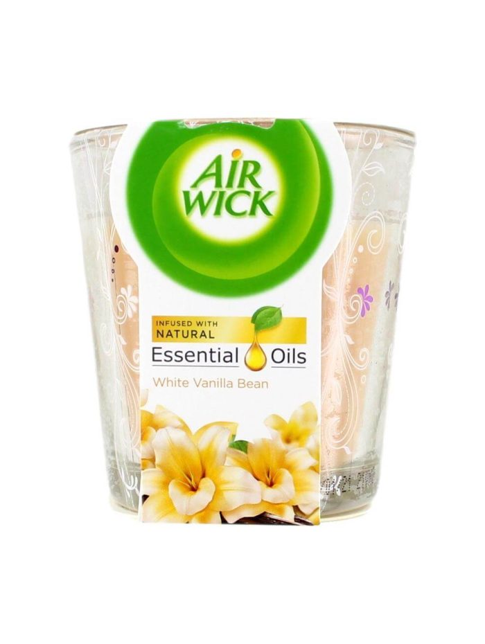 Airwick Geurkaars Essential Oils White Vanilla Bean, 105 Gram