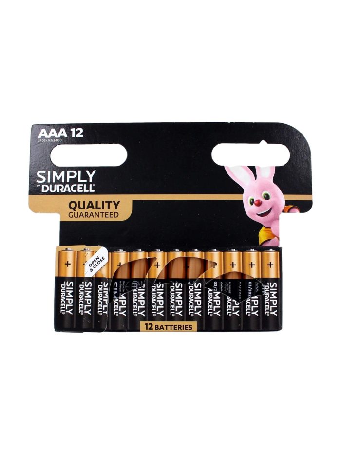 Duracell Batterijen Simply AAA, 12 Stuks