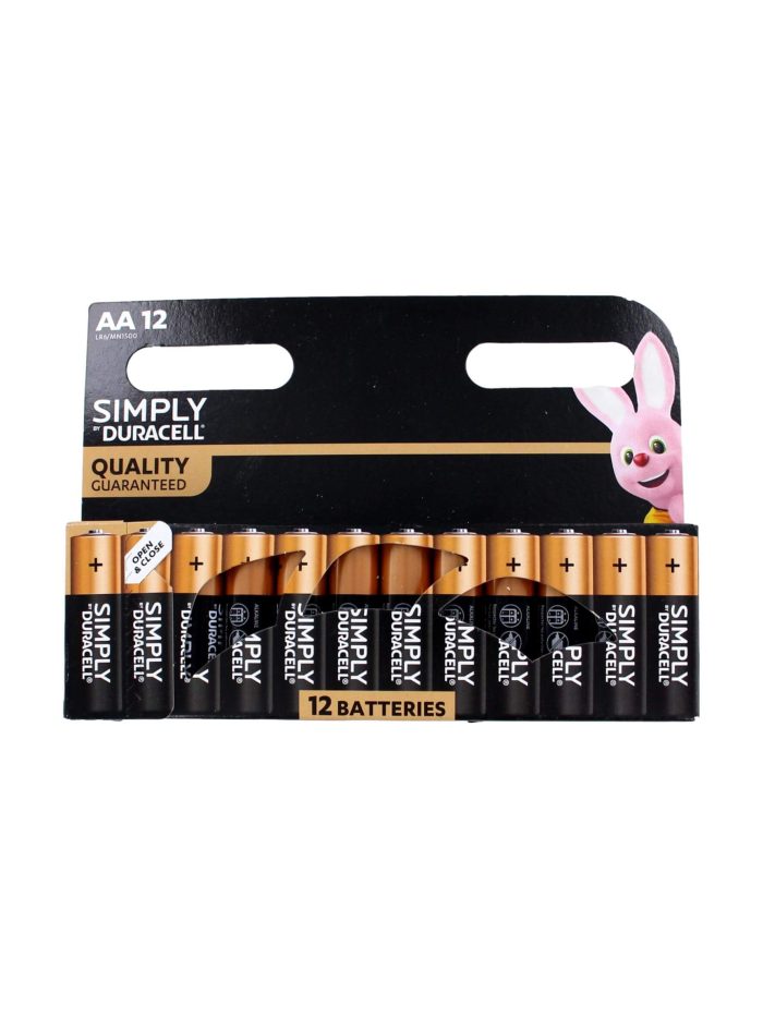 Duracell Batterijen Simply AA, 12 Stuks
