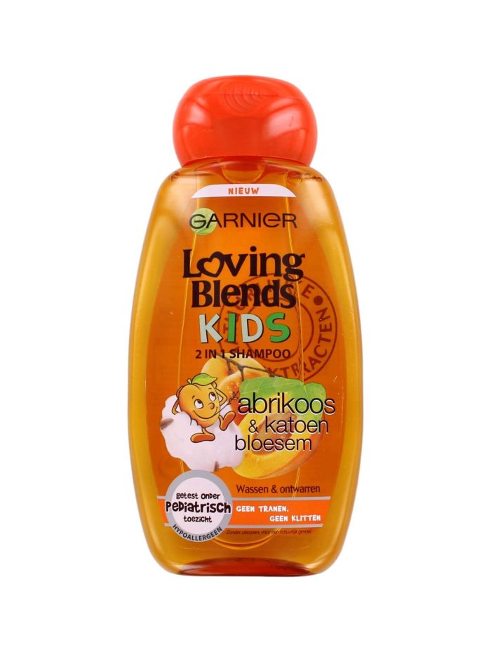 Garnier Loving Blends 2in1 Kids Shampoo Abrikoos & Katoen, 250 ml