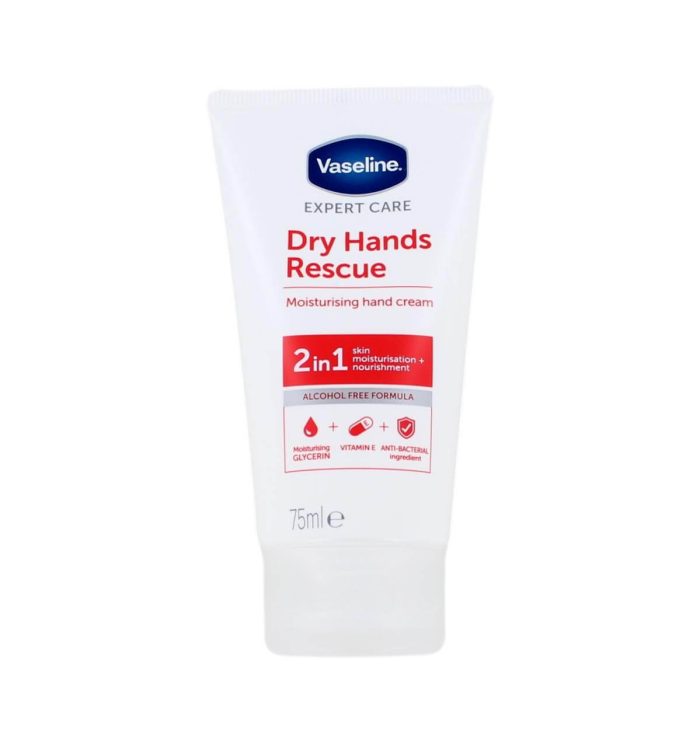 Vaseline Handcreme Dry Hands Rescue 2in1, 75 ml