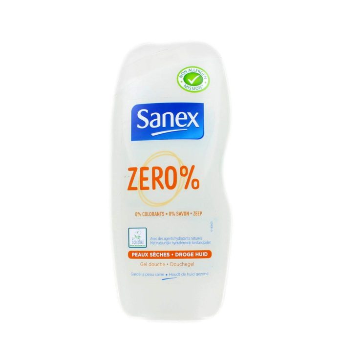 Sanex Douchegel Zero% Droge Huid, 250 ml
