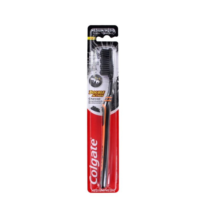 Colgate Tandenborstel Double Action Charcoal Medium