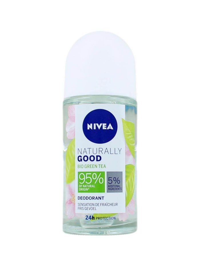 Nivea Deodorant Roller Naturally Good Bio Green Tea, 50 ml