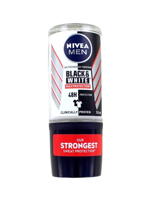 Nivea Men Deodorant Roller Black & White Max Protection, 50 ml
