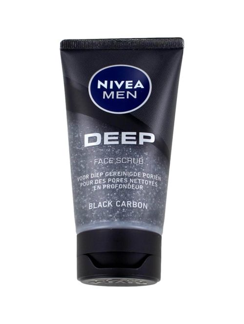 Nivea Men Face Scrub Deep Black Carbon, 75 ml