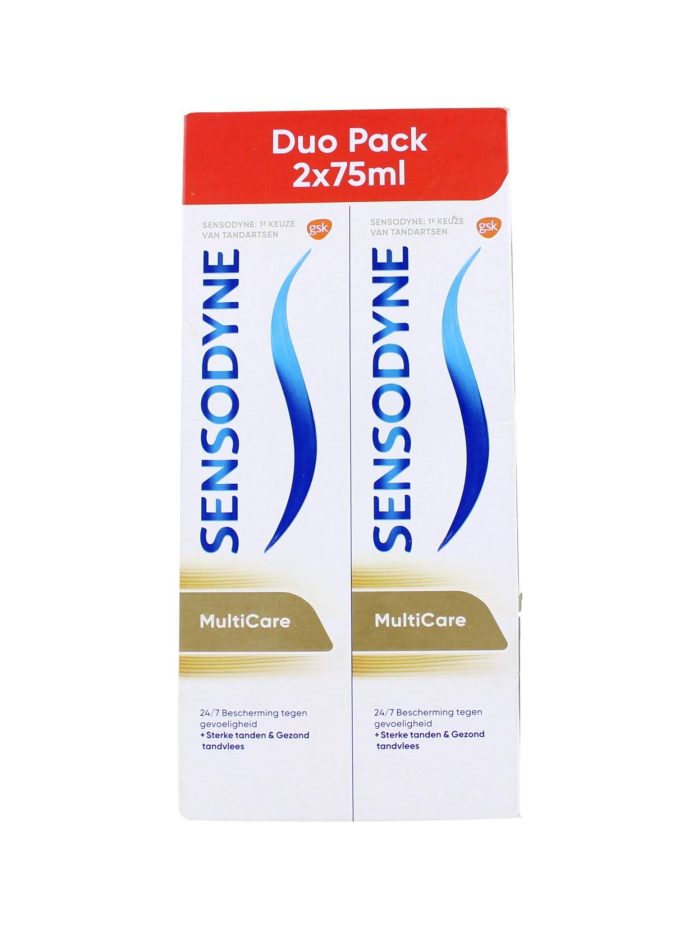 Sensodyne Tandpasta Multicare Duo Pack, 2x75 ml