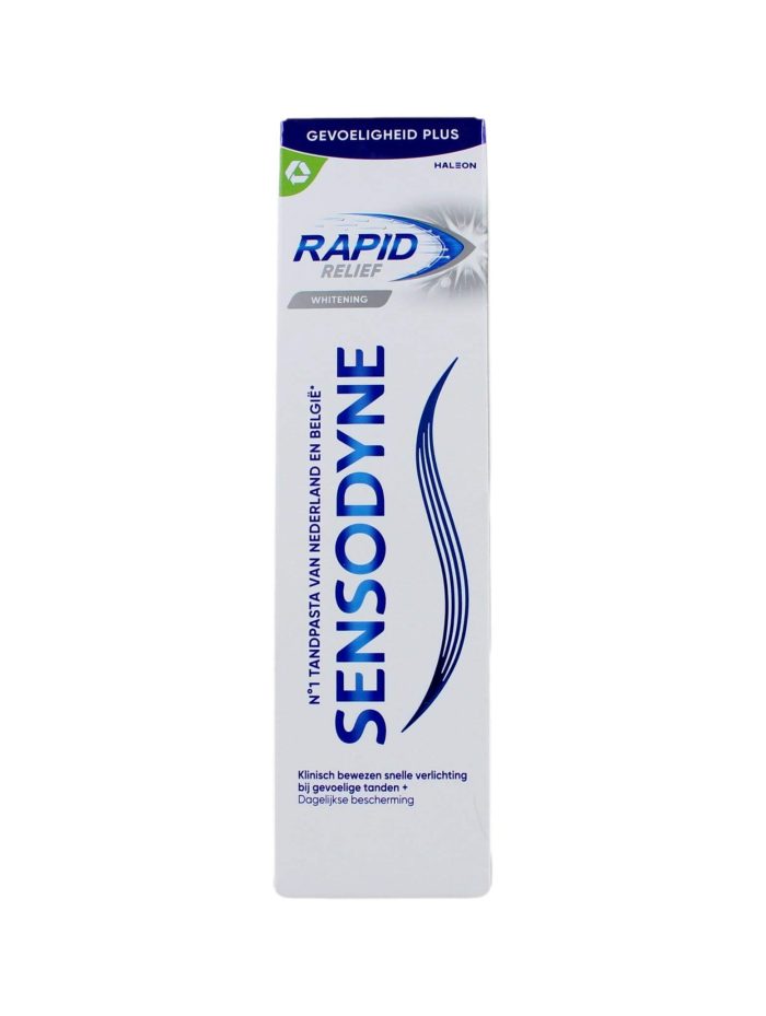 Sensodyne Tandpasta Rapid Relief Whitening, 75 ml
