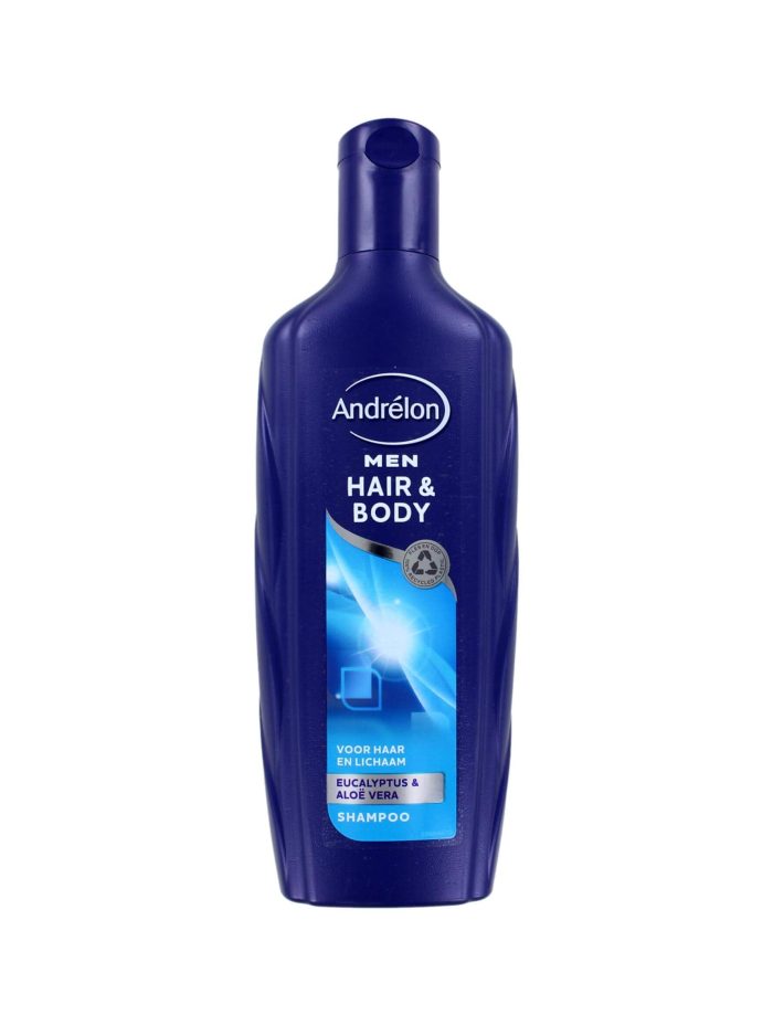 Andrelon Shampoo For Men Hair & Body Eucalyptus, 300 ml