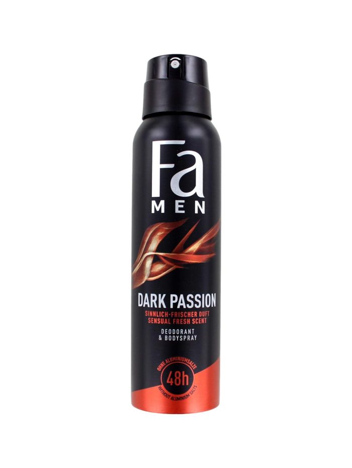 Fa Men Deodorant Spray Dark Passion, 150 ml