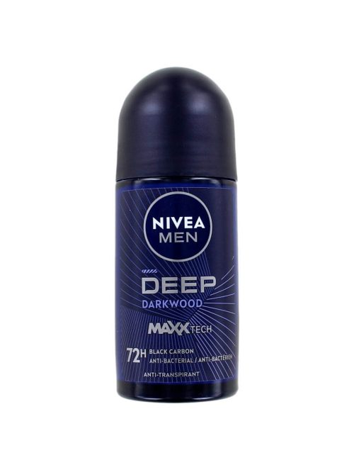 Nivea Men Deodorant Roller Deep Black Carbon, 50 ml