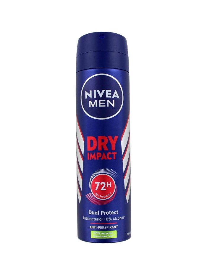 Nivea Men Deodorant Spray Dry Impact, 150 ml