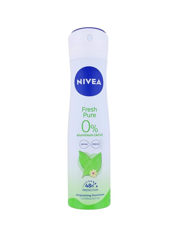 Nivea Deodorant Spray Fresh Pure 0%, 150 ml