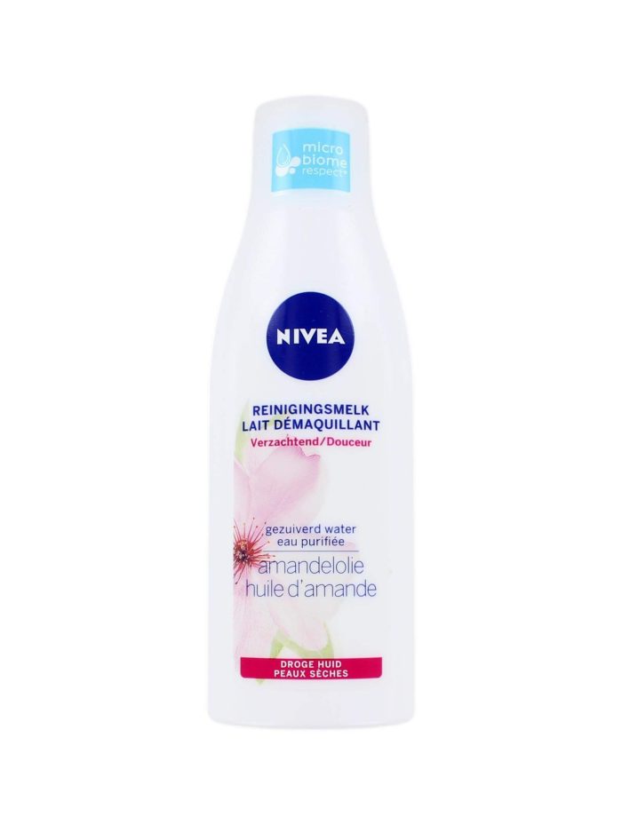 Nivea Reinigingsmelk Droge Huid Amandelolie, 200 ml