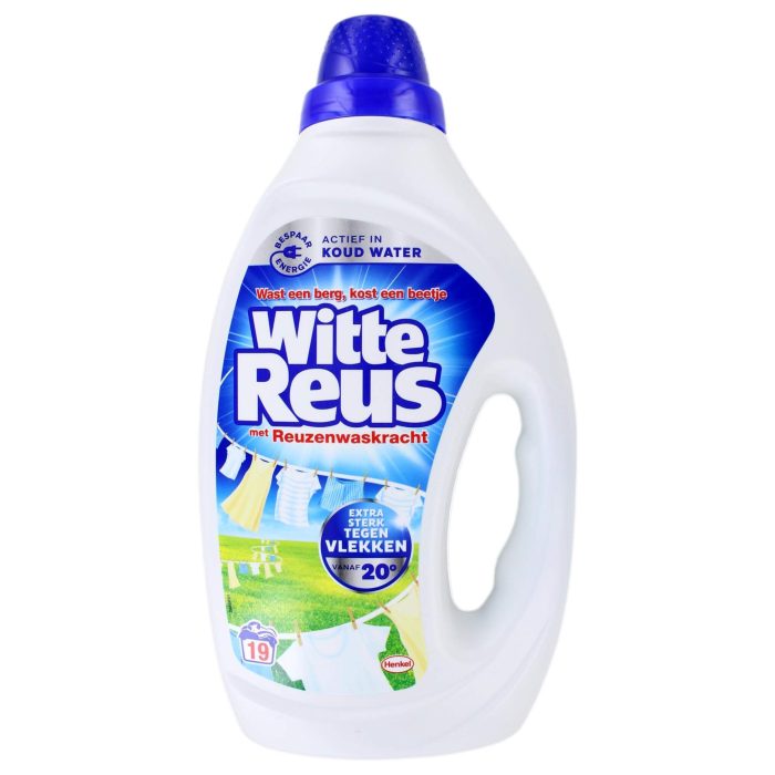 Witte Reus Vloeibaar Wasmiddel 19 Wasbeurten, 855 ml