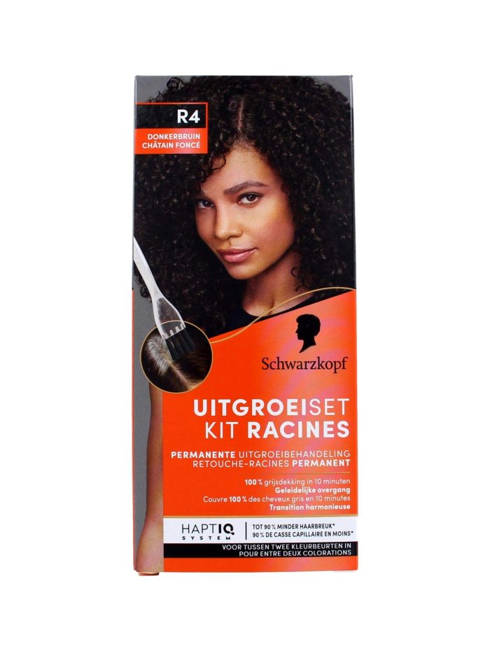 Schwarzkopf Haarverf Uitgroeiset R4 Donkerbruin