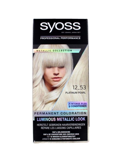 Syoss Haarverf 12-53 Metallics Platinum Pearl