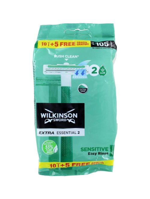 Wilkinson Wegwerpscheermesjes Extra 2 Sensitive, 15 stuks